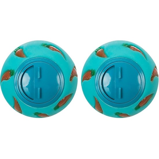 Trixie Plastic Snack Ball, 7 cm, Assorted Colors ( Blue/ Yellow ) Trixie Plastic Snack Ball, 7 cm, Assorted Colors ( Blue/ Yellow )