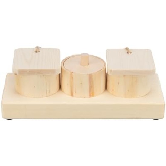 Trixie Snack Cups for Rats En Konijnen Hout 15 x 45 x 6 cm Trixie Snack Cups for Rats En Konijnen Hout 15 x 45 x 6 cm