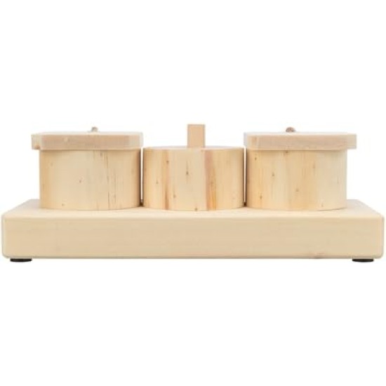 Trixie Snack Cups for Rats En Konijnen Hout 15 x 45 x 6 cm Trixie Snack Cups for Rats En Konijnen Hout 15 x 45 x 6 cm