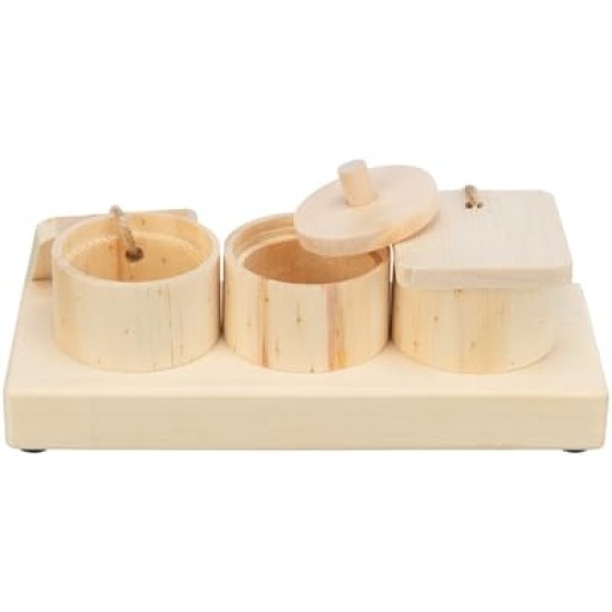 Trixie Snack Cups for Rats En Konijnen Hout 15 x 45 x 6 cm Trixie Snack Cups for Rats En Konijnen Hout 15 x 45 x 6 cm