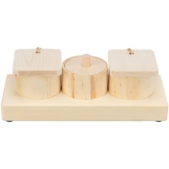 Trixie Snack Cups for Rats En Konijnen Hout 15 x 45 x 6 cm