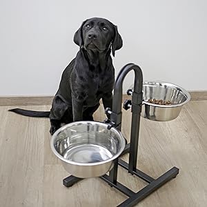 Kerbl-Stainless-Steel-Pet-Food-Bowl-for-Dogs-and-Cats-B001TNQ0LU