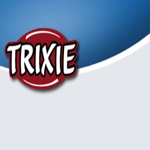 Trixie-Stainless-Steel-Bowl-With-Silicone-04-Litre-WhiteGrey-B073X1CHY1