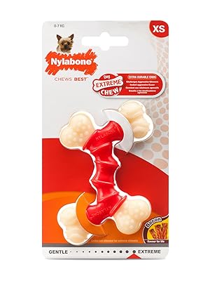 Interpet-982649-Nylabone-Dura-Chew-Double-Bend-Chew-Bone-Wolf-M-B005A3FEGW