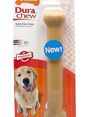 Nylabone-Extreme-Dog-Chew-and-Teeth-Toy-Dog-Bone-Aggressive-Strong-Chewing-Peanut-Butter-Flavour-for-B00E5DEBEY