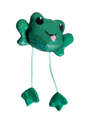 Petstages-Toss-N-Dangle-Frog---Katzenspielzeug-mit-Katzenminze---Frosch-Design-B092LGN2MY